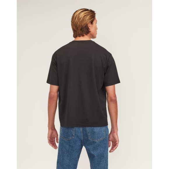 Everlane T Shirt Mens Medium Black Short Sleeve The Premium Weight Tee - Picture 14 of 14